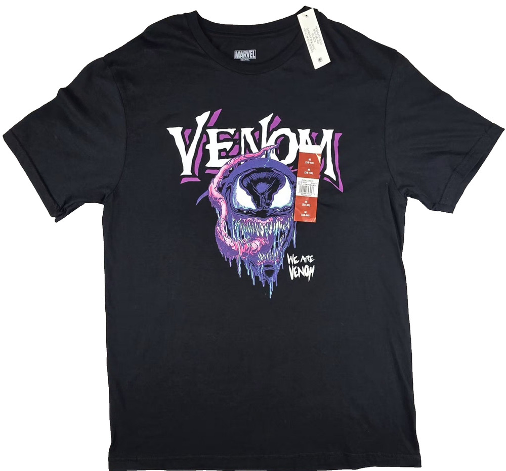 Marvel Venom "We Are Venom" Graphic T-Shirt Men's Medium Black NWT Mad Engine